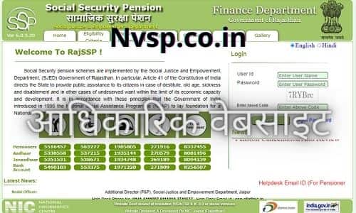 RAJSSP: Rajasthan Social Security Pension Scheme