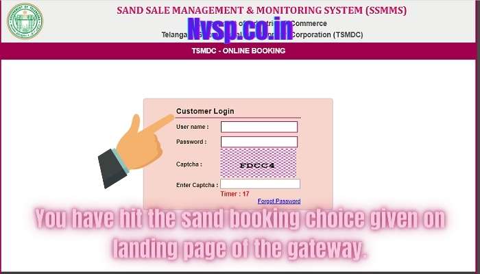 Online Sand Booking in Telangana Portal