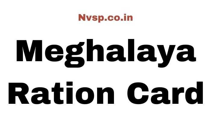 Meghalaya Ration Card