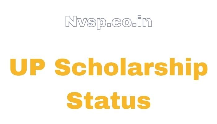 UP Scholarship Status Check Online Pre & Post Matric Scholarship Payment